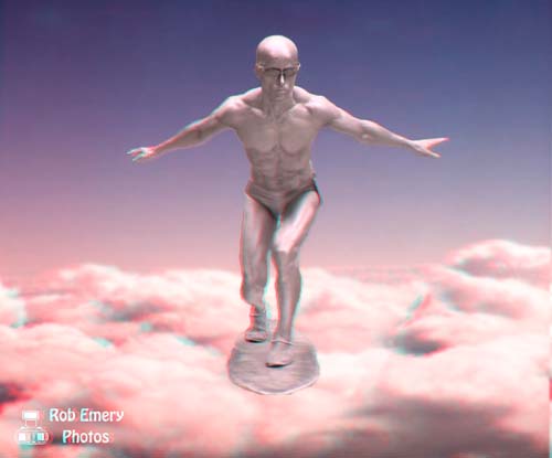 silver surfer in the clouds